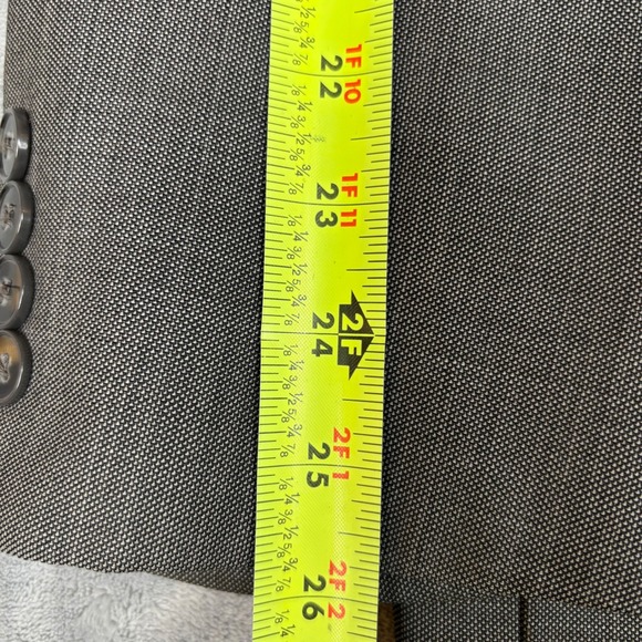 Calvin Klein Men's Gray Blazer Jacket Two Button Business Career 46R - Picture 7 of 9